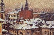 Vasily Surikov View of the Kremlin oil on canvas